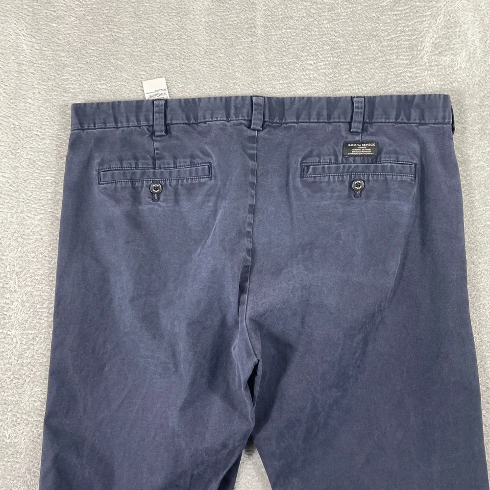 Banana‎ Republic Fulton Skinny Chino Mens 38x30 Navy Blue Stretch Cotton Pants